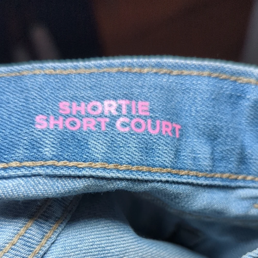 The Children's Place Light Blue Jean Shorts Adjustable Waist Girls Size 6